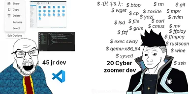cartoon of two developers with shocked expression and text about developer experience