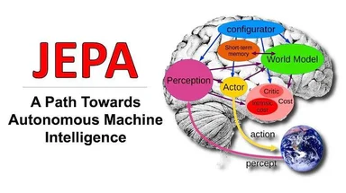 JEPA diagram with brain and earth