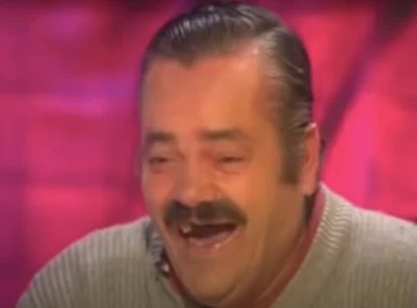 man laughing