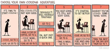 choose your own coding adventure comic