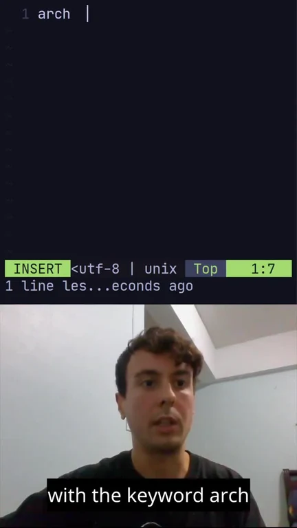 a developer looks surprised with a terminal screenshot in the background