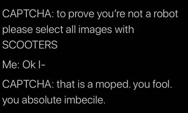 CAPTCHA challenge fails