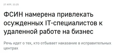 Russian text about IT specialists working remotely