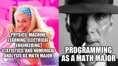 Math major expectations vs reality programming