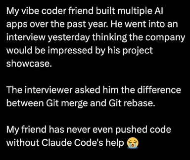 Coder friend fails interview due to lack of Git knowledge