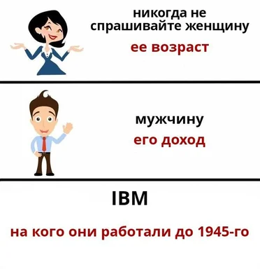 IBM age and income joke