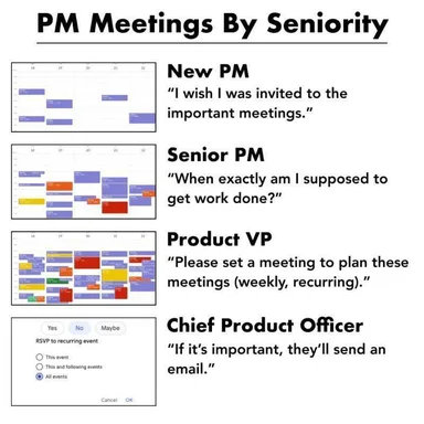 PM Meetings By Seniority meme