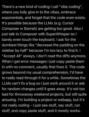 vibe coding with LLMs