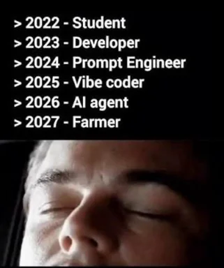 Elon Musk face with text about developer career path