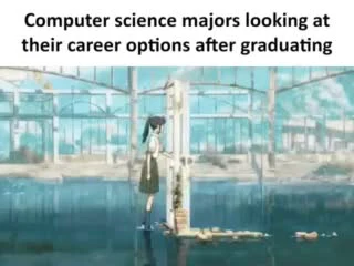 Computer science majors looking at their career options after graduating