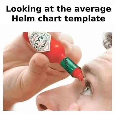 man putting hot sauce in eye