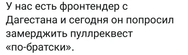 frontend developer from Dagestan asks to merge pull request 'like a brother'