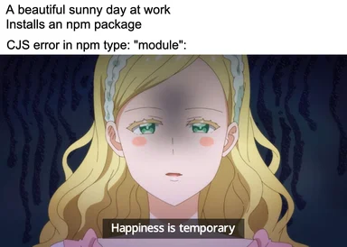A cartoon woman with a shadow over her face and the caption 'Happiness is temporary'