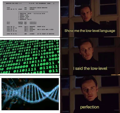 Benedict Cumberbatch looks surprised and pleased with low-level programming concepts
