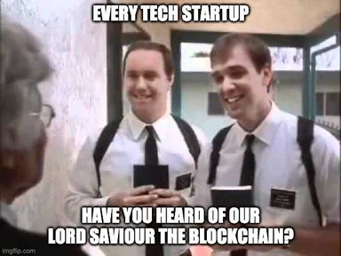 Mormon missionaries asking about blockchain