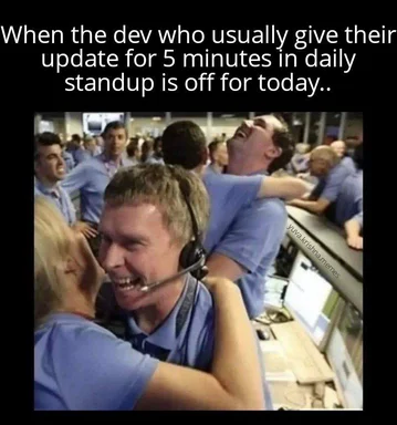 Colleagues rejoicing in an office setting