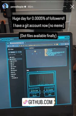 PewDiePie on GitHub
