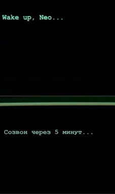 Wake up, Neo... Созывон через 5 минут...