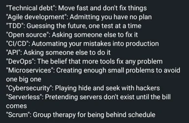 humorous definitions of developer terms