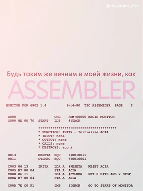 Assembler meme with Russian text