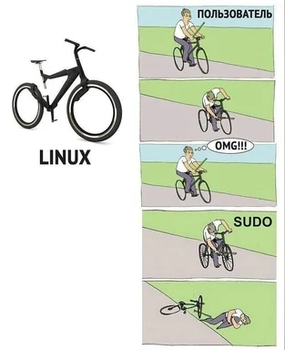 Linux sudo meme comic