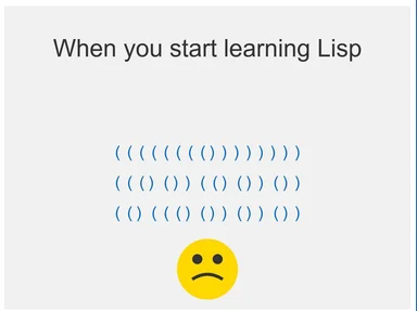 Lisp programming language learning meme