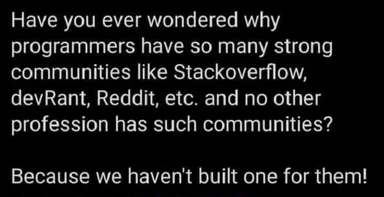 programmer community meme