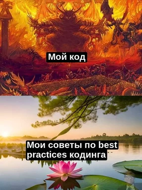 meme about coding best practices