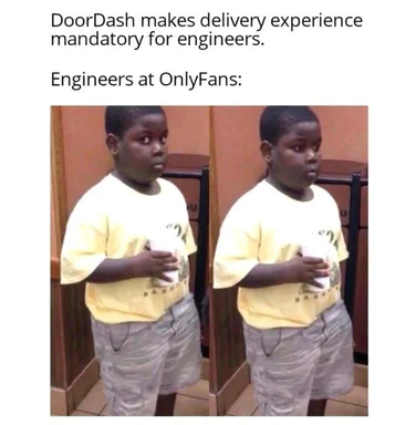 DoorDash engineers vs OnlyFans engineers meme