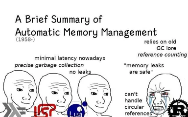 A Brief Summary of Automatic Memory Management meme