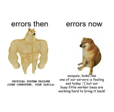 dogecoin doge error message meme