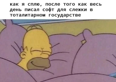 Homer Simpson sleeping with a guilty conscience