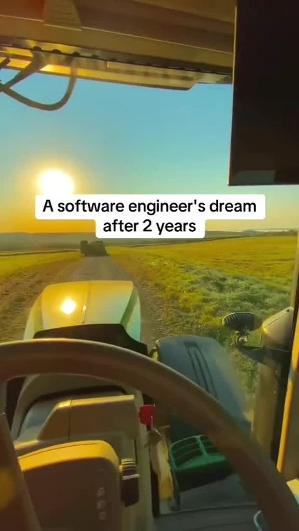 software engineer dream after 2 years tractor field