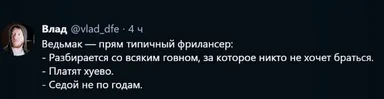 Witcher meme about freelancer life