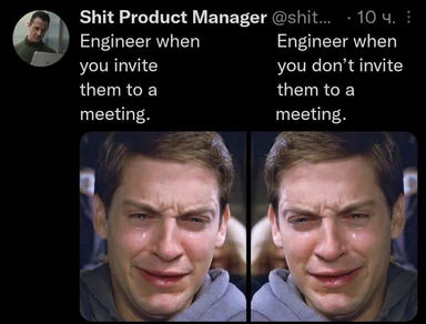 engineer reactions to meeting invites