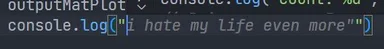 Console log error message with a programmer's frustrated outburst