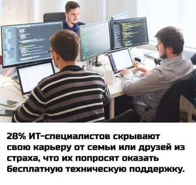 IT specialists hiding their profession
