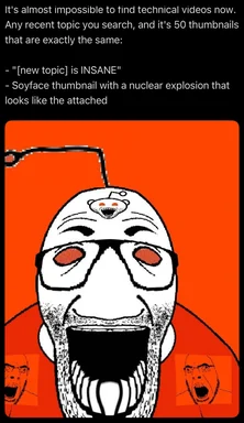 meme of a man with a reddit alien on his forehead and shocked expressions