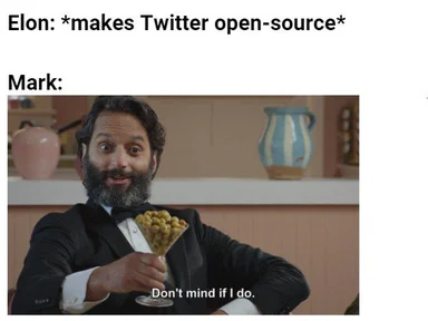 Elon Musk makes Twitter open-source meme with Mark Zuckerberg reacting