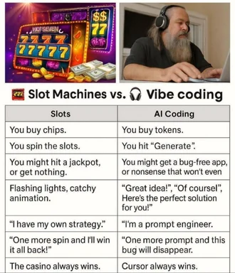 ai coding vs slot machines