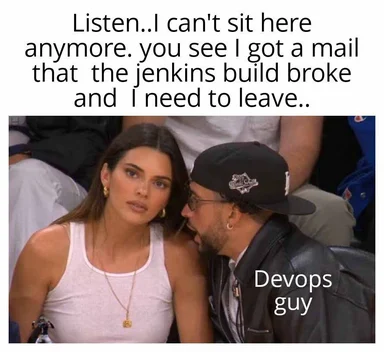 Devops guy leaves date because jenkins build broke