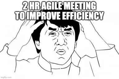 frustrated developer in meeting