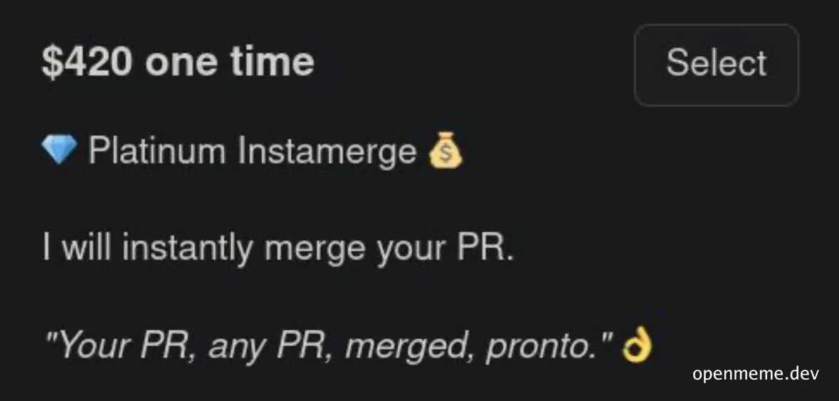 PR merge service for $420