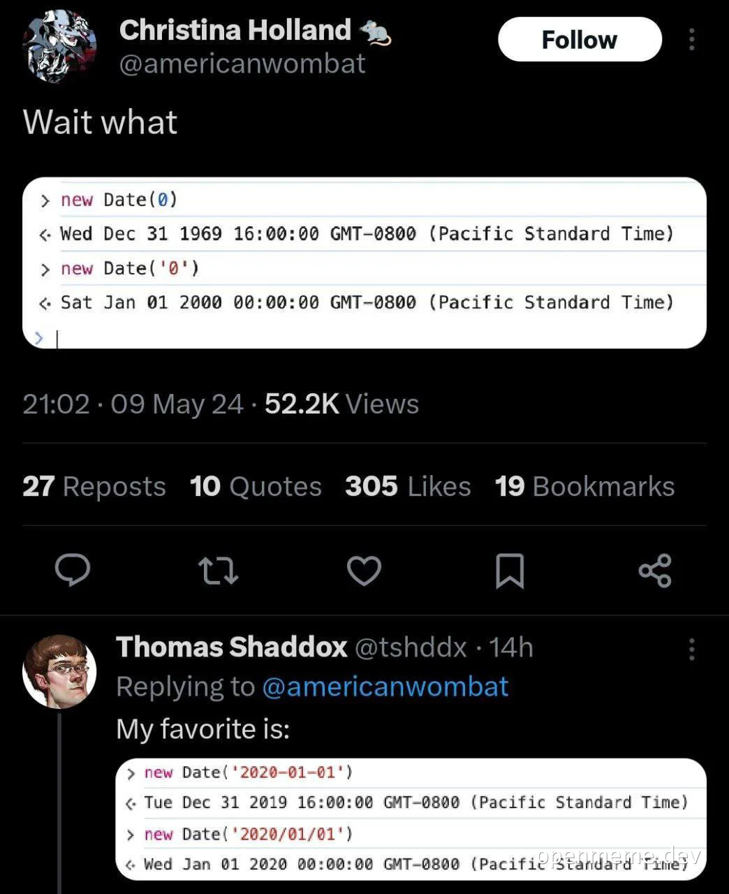 meme about date and time discrepancy