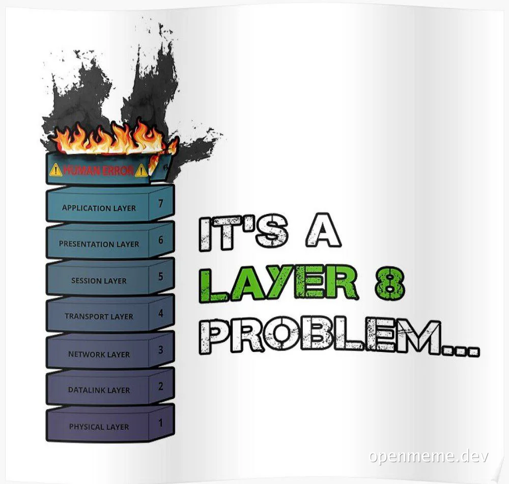 layer 8 problem meme