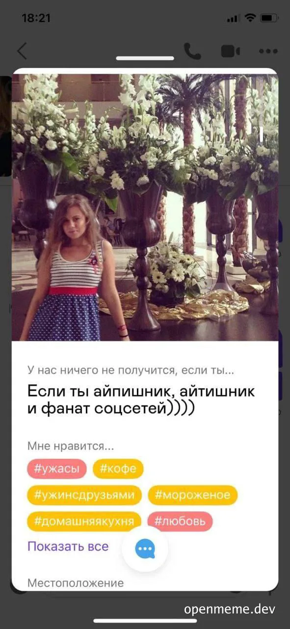 russian meme about developer dating