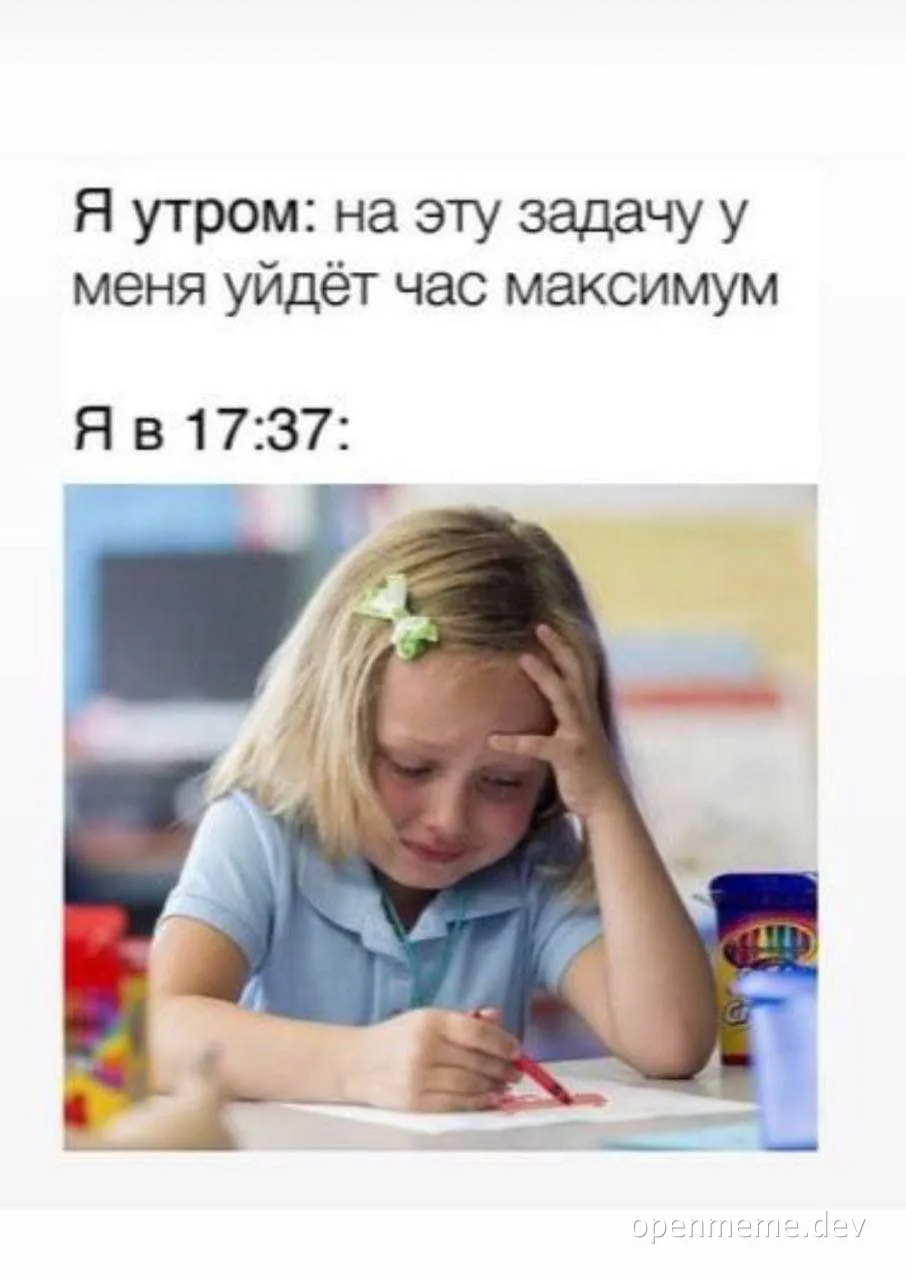 a young girl sitting at a desk with her hand on her forehead looking stressed while coloring with a red crayon