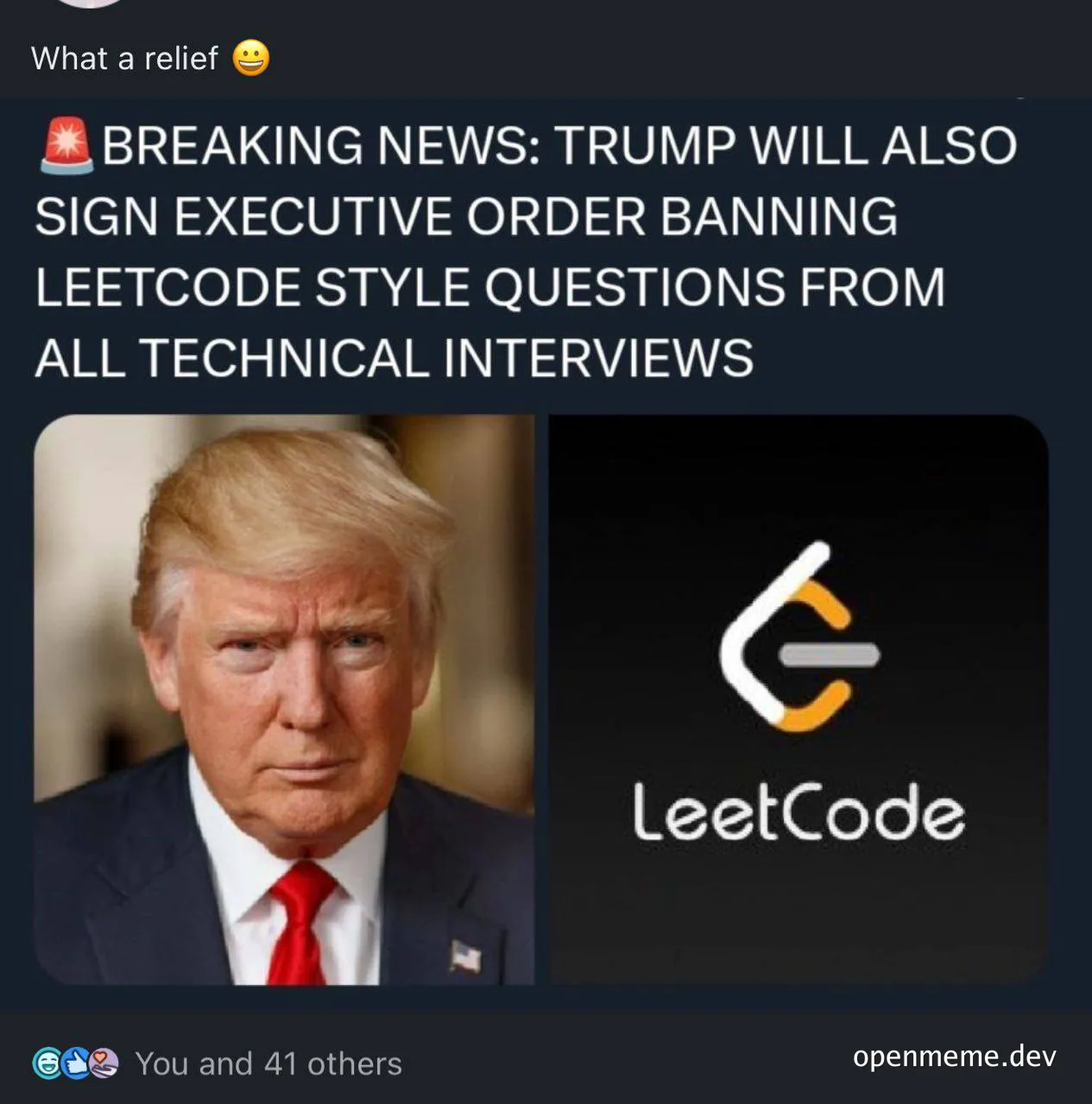 donald-trump-face-relief-leetcode-technical-interview-ban