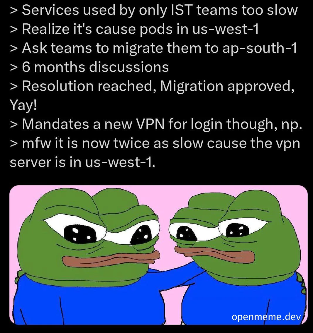 disappointed pepe the frog with another pepe the frog