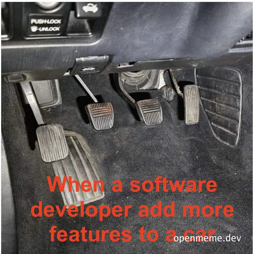 car pedals with extra pedals